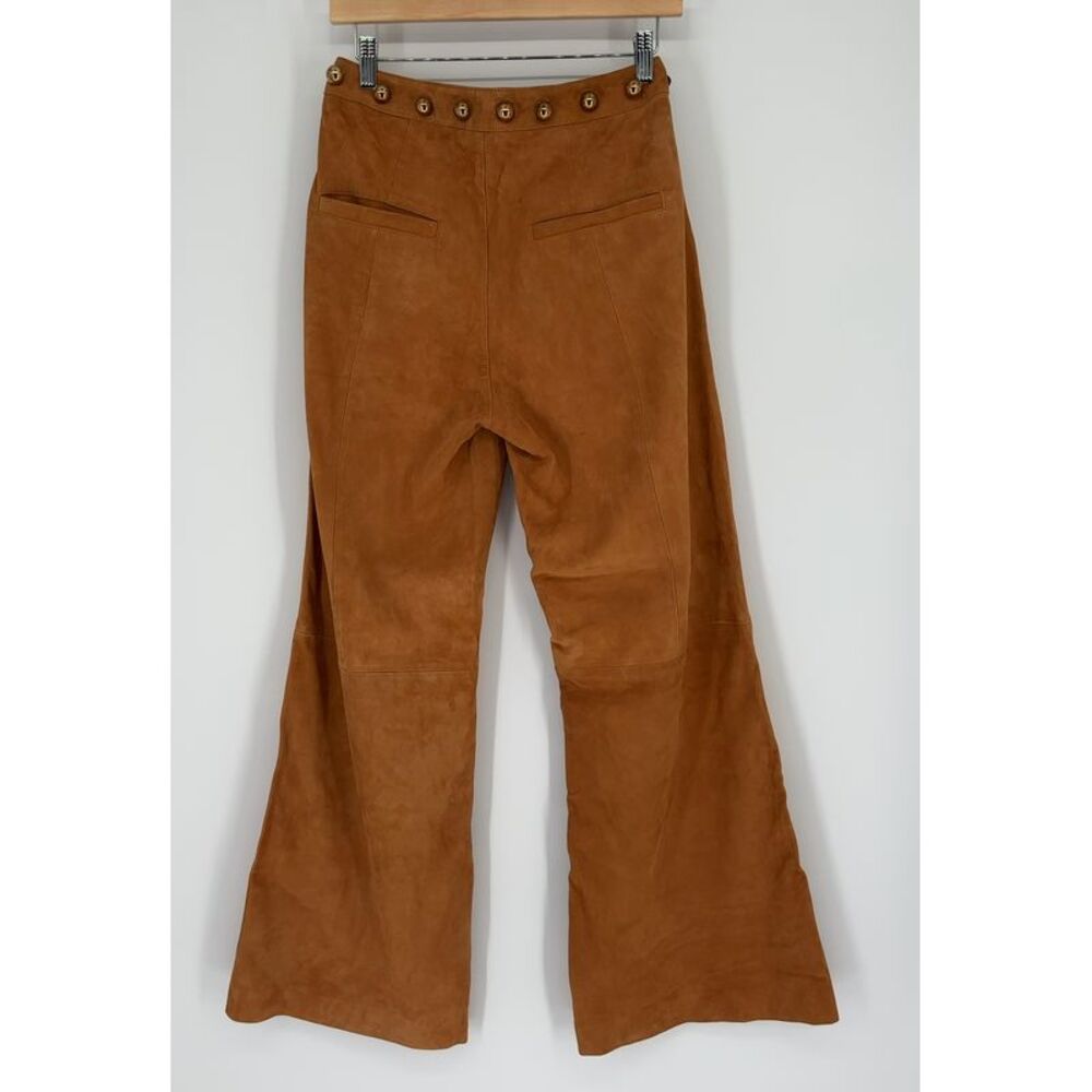 Free People x Understated Leather Leather Gold Suede Lined Pants